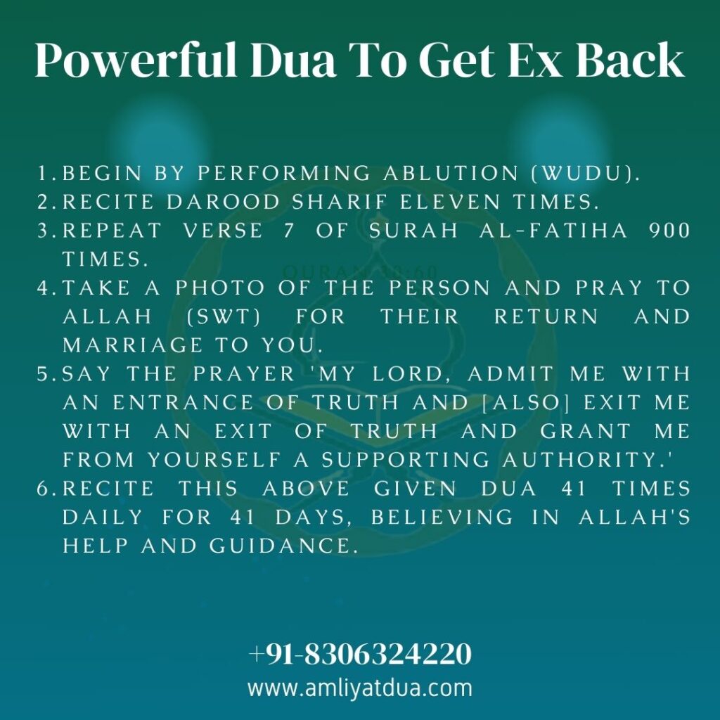 Dua To Get Ex Back